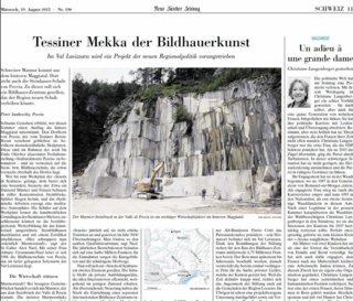 NZZ - Tessiner Mekka der Bildhauerkunst