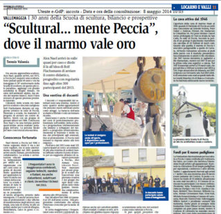 "Scultural... mente Peccia", dove il marmo vale oro