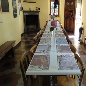 gemeinsames Abendessen in der Ex-Osteria Mignami in Prato Sornico